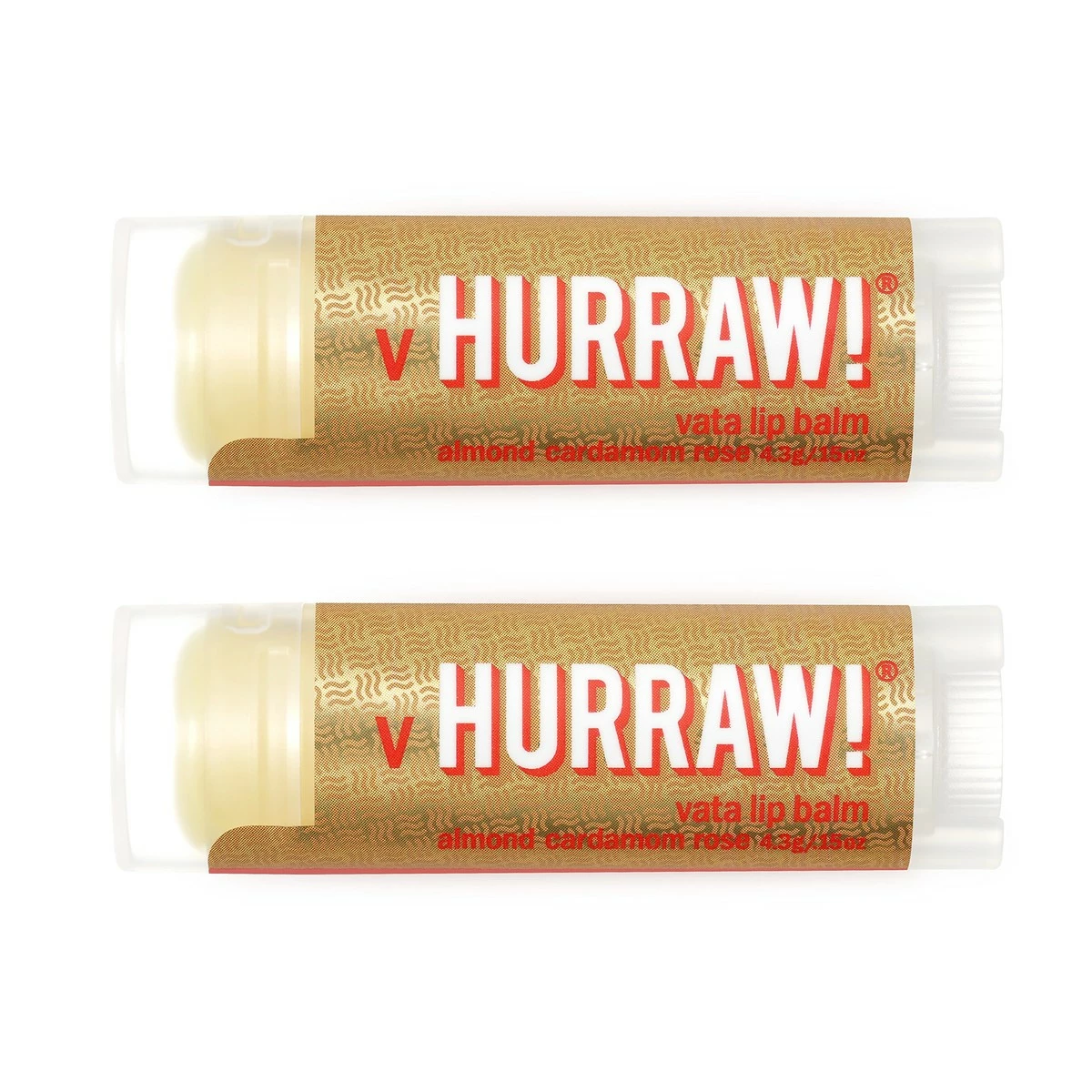 HURRAW! Store Hurraw! Vata (Almond, Cardamom, Rose) Lip Balm, 2 Pack – Organic, Certified Vegan, Cruelty And Gluten Free. Non-GMO, 100% Natural Ingredients. Bee, Shea, Soy And Palm Free. Made In USA 3 HURRAW! Store Hurraw! Vata (Almond, Cardamom, Rose) Lip Balm, 2 Pack – Organic, Certified Vegan, Cruelty And Gluten Free. Non-GMO, 100% Natural Ingredients. Bee, Shea, Soy And Palm Free. Made In USA