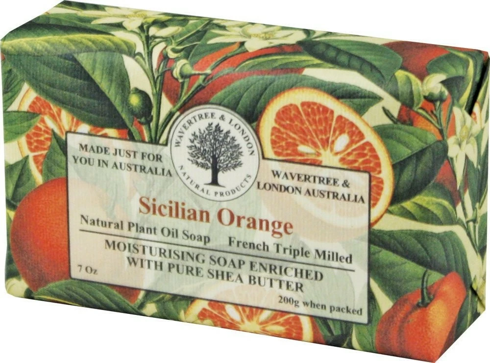 Wavertree & London Sicilian Orange Luxury Soap (1 Bar) 3 Wavertree & London Sicilian Orange Luxury Soap (1 Bar)