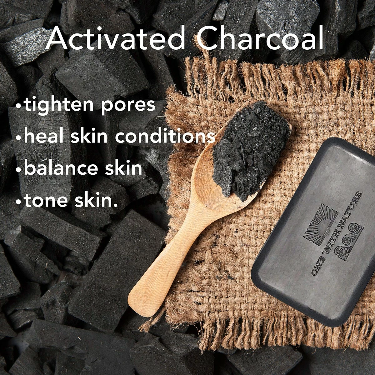 One With Nature Store DEAD SEA Salt CHARCOAL SOAP 4 OZ 3 Pk – Activated Charcoal, Shea Butter, Argan Oil. For Problem Skin, Skin Detox, Anti Aging, Natural Essential Oil Fragrance. 5 One With Nature Store DEAD SEA Salt CHARCOAL SOAP 4 OZ 3 Pk – Activated Charcoal, Shea Butter, Argan Oil. For Problem Skin, Skin Detox, Anti Aging, Natural Essential Oil Fragrance. - Image 3
