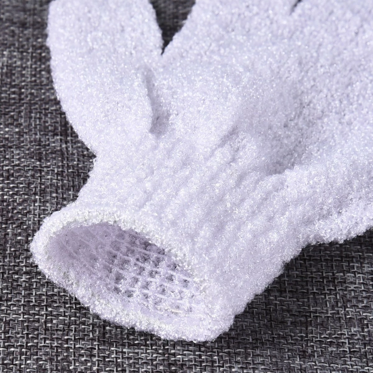 Hotop 4 Pairs Shower Gloves Scrubbing Gloves Dual-sided Exfoliating Glove Body Bath Scrubs, White 5 Hotop 4 Pairs Shower Gloves Scrubbing Gloves Dual-sided Exfoliating Glove Body Bath Scrubs, White - Image 3