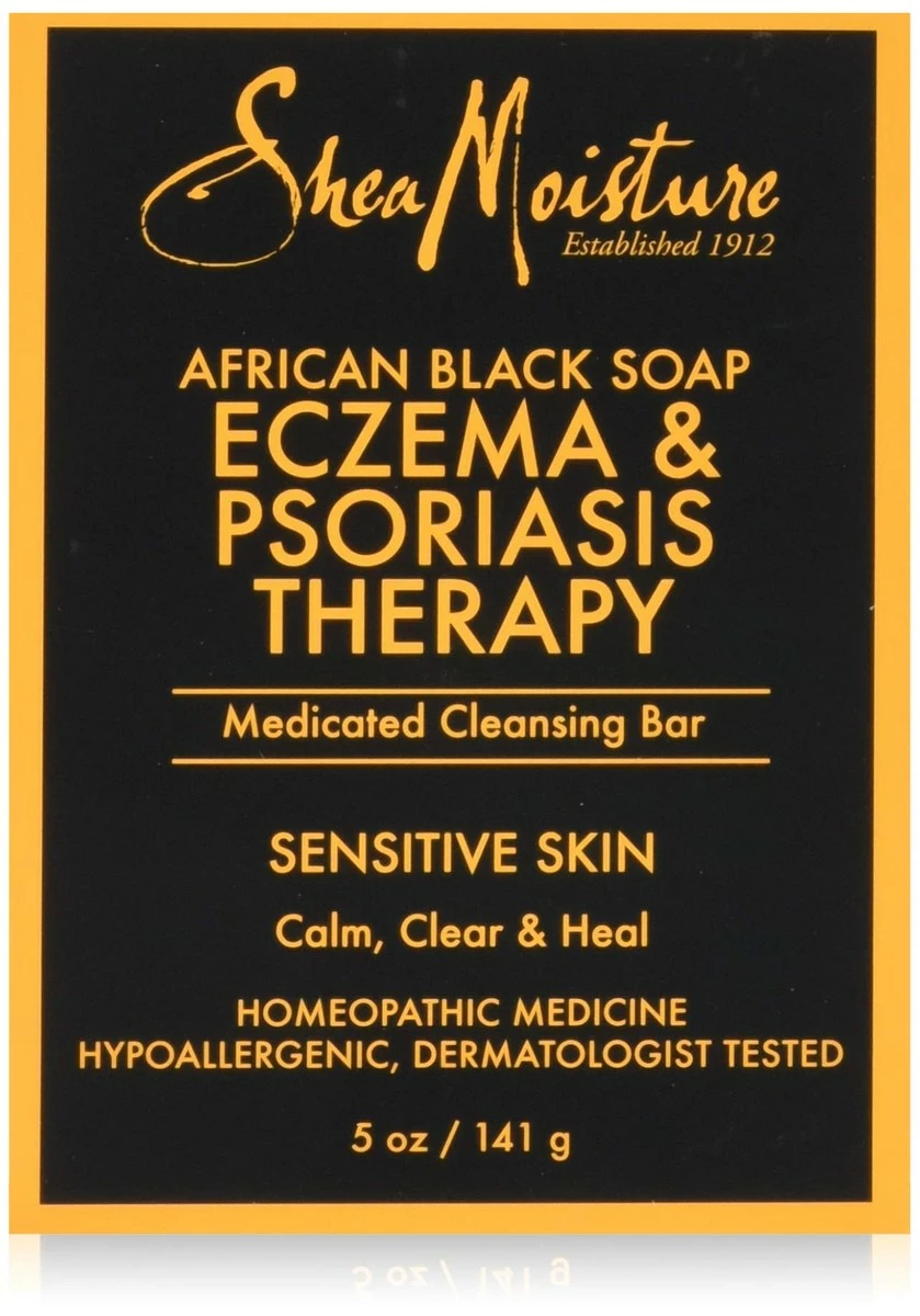 Shea Moisture Soap 5 Ounce Bar African Black (Eczema Therapy) (148ml) (2 Pack) 3 Shea Moisture Soap 5 Ounce Bar African Black (Eczema Therapy) (148ml) (2 Pack)