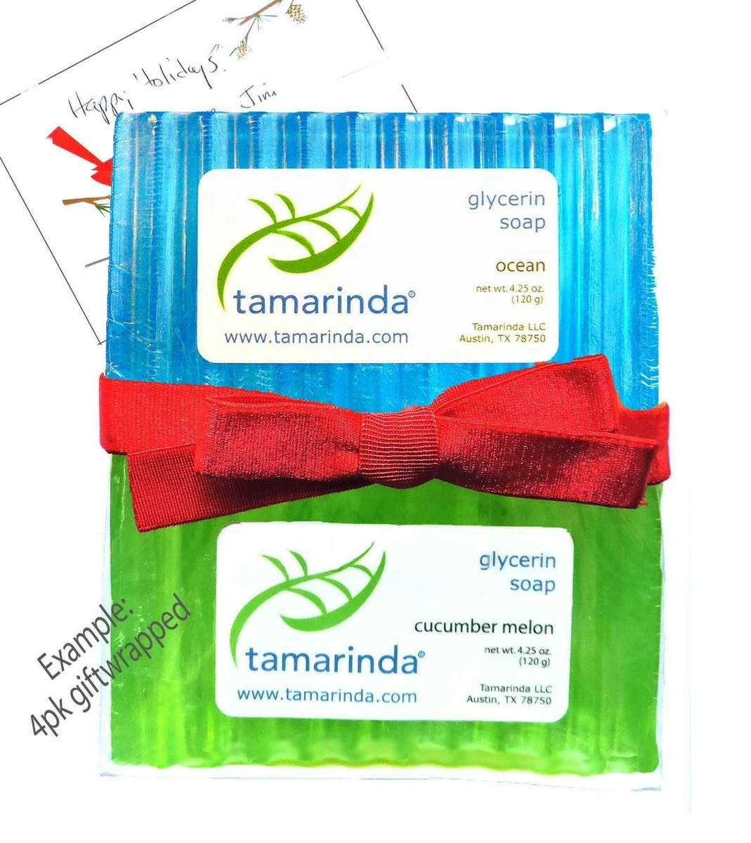 Tamarinda Glycerin Soap - 4 Bar Fresh Collection 4 Tamarinda Glycerin Soap - 4 Bar Fresh Collection - Image 2