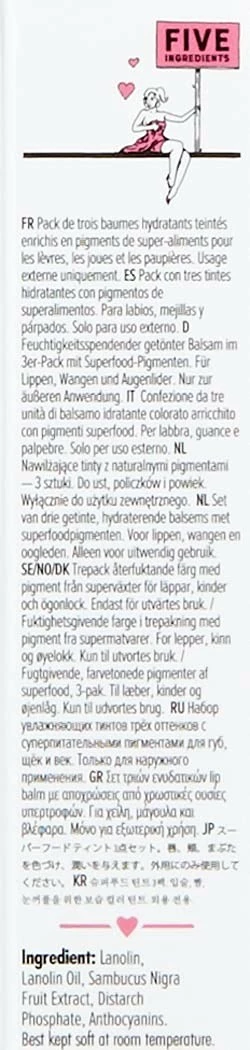 Dr. Lipp - Superfood Tint 3 Pack – Sweet Potato, Red Radish & Elderberry. Long Lasting Stains Made From Organic Edible Plant Pigments. Fragrance, GMO, Paraben & Cruelty Free 12 Dr. Lipp - Superfood Tint 3 Pack – Sweet Potato, Red Radish & Elderberry. Long Lasting Stains Made From Organic Edible Plant Pigments. Fragrance, GMO, Paraben & Cruelty Free - Image 10