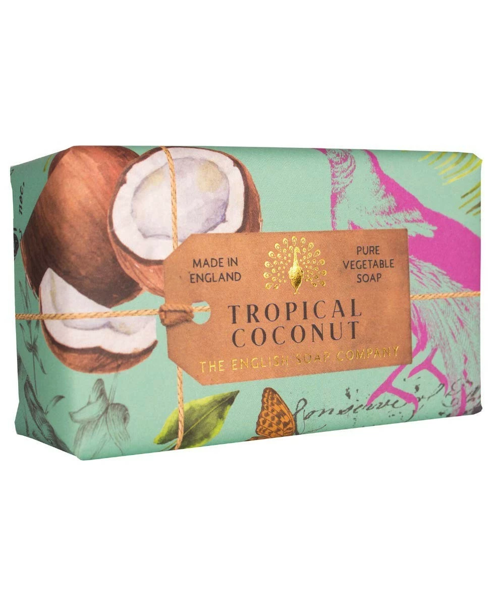 The English Soap Company Store The English Soap Company, Tropical Coconut Soap Bar, Anniversary Collection 200g 3 The English Soap Company Store The English Soap Company, Tropical Coconut Soap Bar, Anniversary Collection 200g