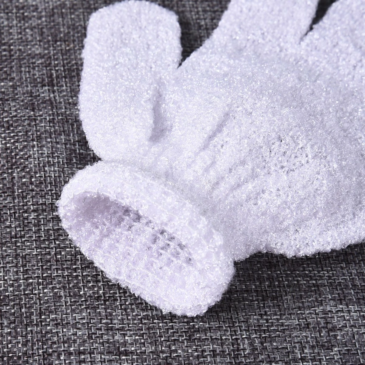 Hotop 4 Pairs Shower Gloves Scrubbing Gloves Dual-sided Exfoliating Glove Body Bath Scrubs, White 6 Hotop 4 Pairs Shower Gloves Scrubbing Gloves Dual-sided Exfoliating Glove Body Bath Scrubs, White - Image 4