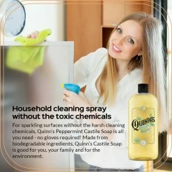 Quinn's Quinn’s Pure Castile Organic Liquid Soap, 32 Ounce (Peppermint) -Moisturizers Sales iurg38bmgf4wih8uga0jp7eywak1