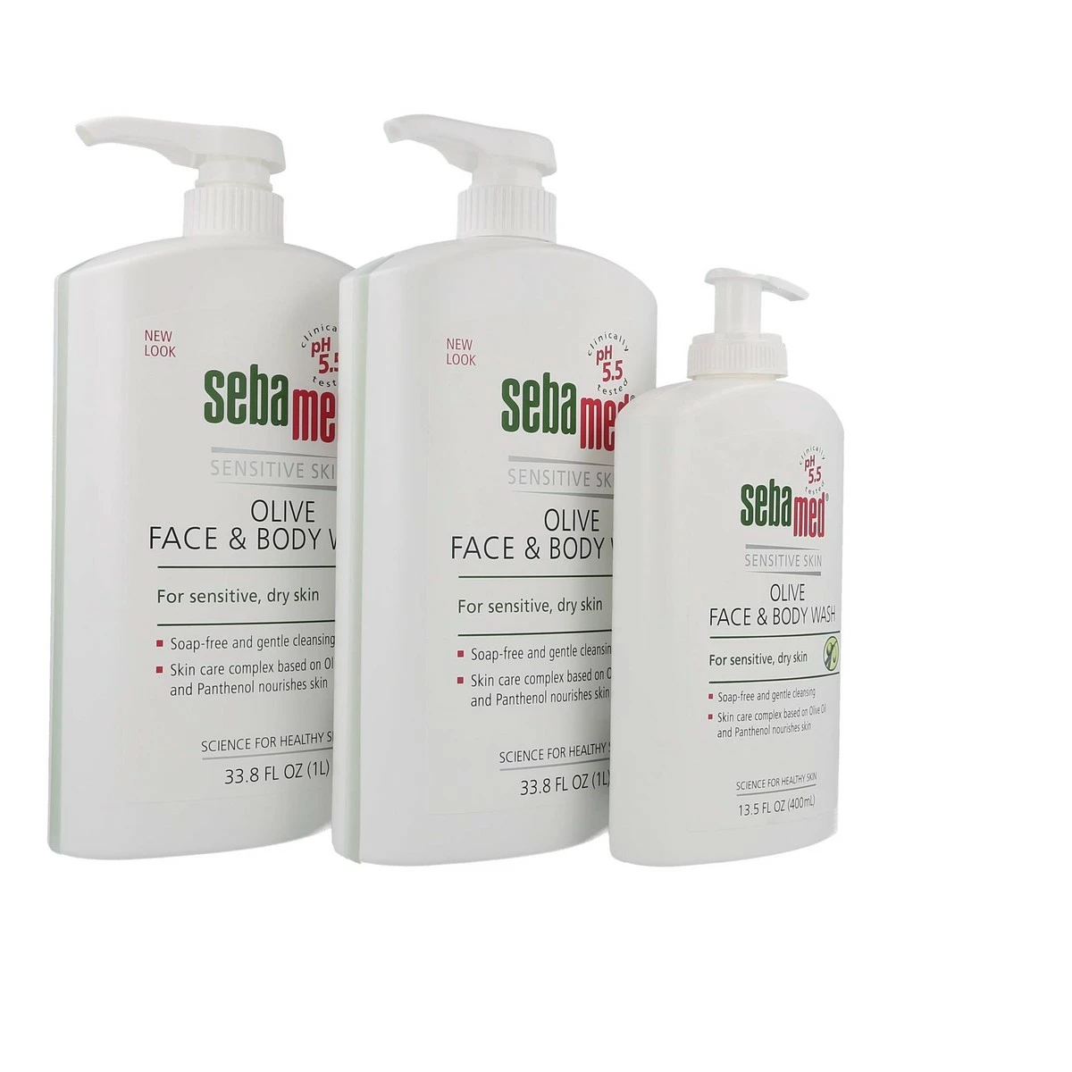 Sebamed Olive Face & Body Wash With Pump Skin PH 5.5 Ultra Mild Dermatologist Recommended For Sensitive And Delicate Skin 33.8 Fluid Ounces (1 Liter) 2 Pack 4 Sebamed Olive Face & Body Wash With Pump Skin PH 5.5 Ultra Mild Dermatologist Recommended For Sensitive And Delicate Skin 33.8 Fluid Ounces (1 Liter) 2 Pack - Image 2