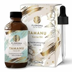 Tamanu Oil (118ml, 4oz) By Florona - 100% Pure, Unrefined, Cold-Pressed Tamanu Oil For Hair, Skin, Nails, Acne, Scars - In Dark Amber Glass Bottle With Glass Dropper – (Tamanu, 4oz