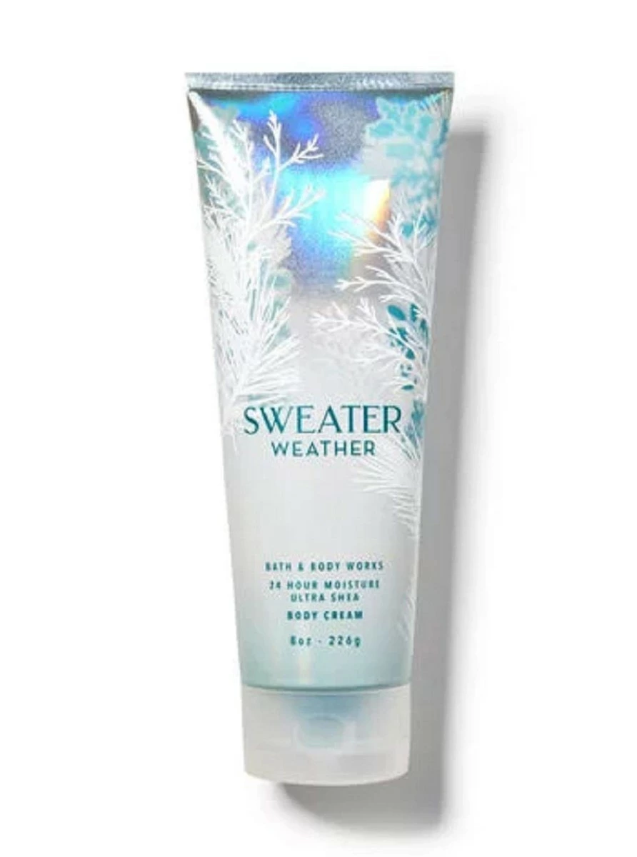Bath & Body Works Sweater Weather Ultra Shea Body Cream 8 Ounce Blue Silver Tube 4 Bath & Body Works Sweater Weather Ultra Shea Body Cream 8 Ounce Blue Silver Tube - Image 2