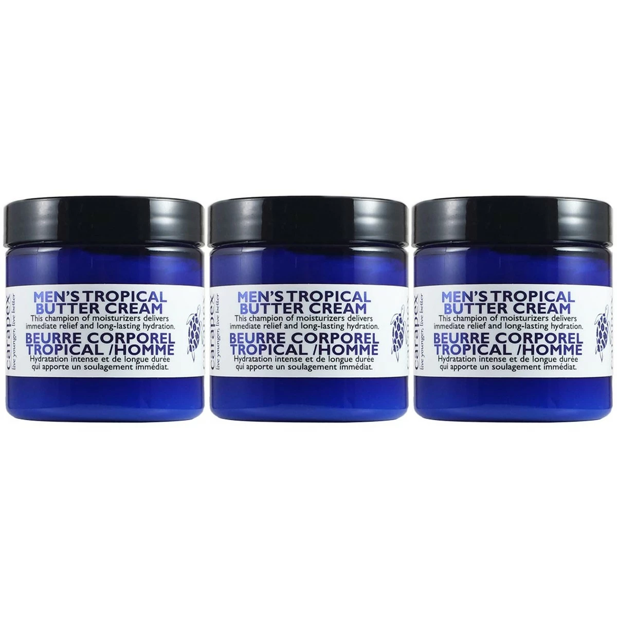 Carapex Store Carapex Men’s Tropical Body Butter For Dry, Cracked Skin Repair, Deep Moisturizing Relief Cream For Sensitive Skin With Shea Butter, Cocoa Butter, Green Tea, Vitamin E; Fragrance Free (3-Pack) 3 Carapex Store Carapex Men’s Tropical Body Butter For Dry, Cracked Skin Repair, Deep Moisturizing Relief Cream For Sensitive Skin With Shea Butter, Cocoa Butter, Green Tea, Vitamin E; Fragrance Free (3-Pack)