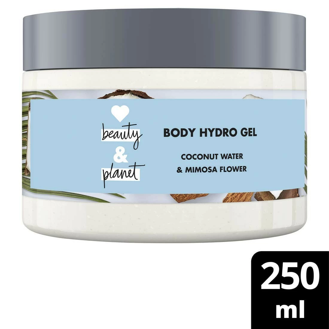 Love Beauty And Planet Coconut Water And Mimosa Flower Vegan Body Moisturiser, Hydrating And Refreshing Hydro Gel For Women, 250ml 4 Love Beauty And Planet Coconut Water And Mimosa Flower Vegan Body Moisturiser, Hydrating And Refreshing Hydro Gel For Women, 250ml - Image 2