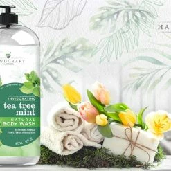 Handcraft Blends Handcraft Tea Tree Mint Body Wash 16 Oz - Extra Strength Body Wash For Athletes Foot, Nail Fungus, Itchy Skin, Jock Itch, Acne And Eczema - Tea Tree Mint Body Wash For Men & Women -Moisturizers Sales j77nti9i71bovg3dd98h5ggz0bpb