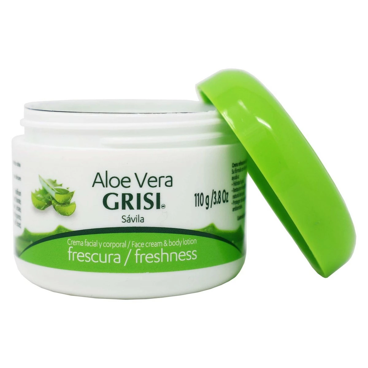 Grisi Aloe Vera Face Cream, Moisturizing Cream For All Skin Types, Body Lotion And Face Cream To Soothe And Regenerate Your Skin Ideal After Tanning And Hair Removal, Skincare, 2-Pack Of 3.8 Oz, Jars., White 5 Grisi Aloe Vera Face Cream, Moisturizing Cream For All Skin Types, Body Lotion And Face Cream To Soothe And Regenerate Your Skin Ideal After Tanning And Hair Removal, Skincare, 2-Pack Of 3.8 Oz, Jars., White - Image 3