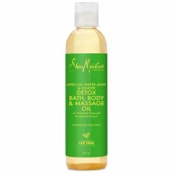 SHEA MOISTURE Store Shea Moisture African Water Mint & Ginger Detox Bath Body Massage Oil 8 Fl Oz