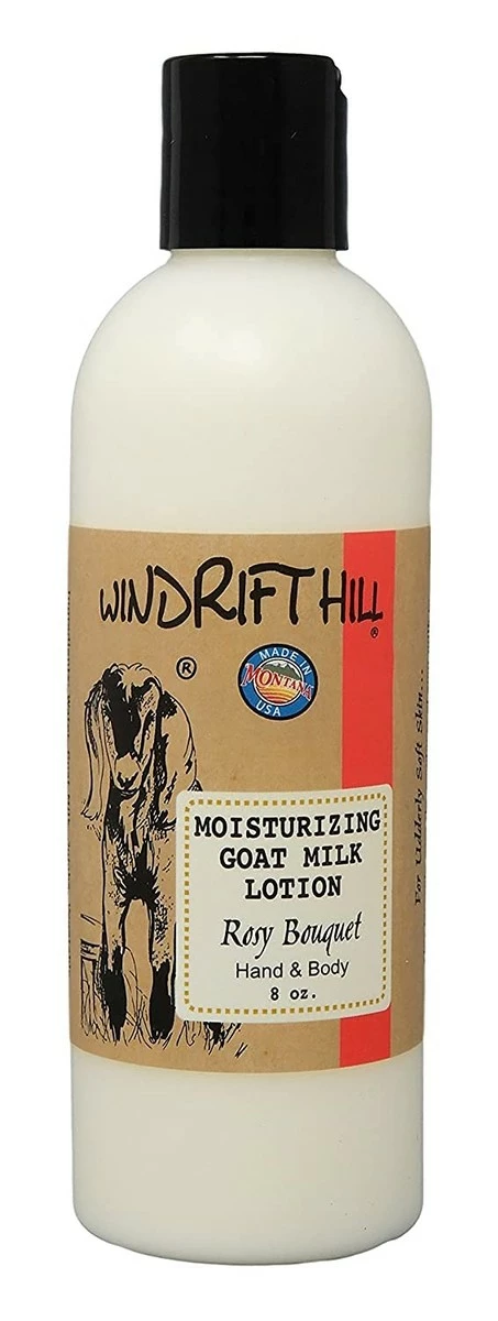 Windrift Hill Moisturizing Goat Milk Hand & Body Lotion 8 Ounce Bottle (Rosy Bouquet) 3 Windrift Hill Moisturizing Goat Milk Hand & Body Lotion 8 Ounce Bottle (Rosy Bouquet)