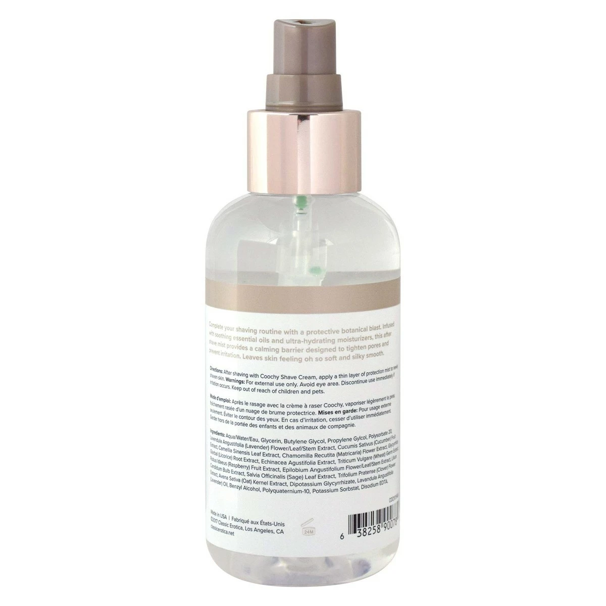 Coochy Water Based After Shave Skin Protection Soothing Mist (Safe For All Body Parts Including Face And Intimate Areas) - Size 4 Oz 4 Coochy Water Based After Shave Skin Protection Soothing Mist (Safe For All Body Parts Including Face And Intimate Areas) - Size 4 Oz - Image 2