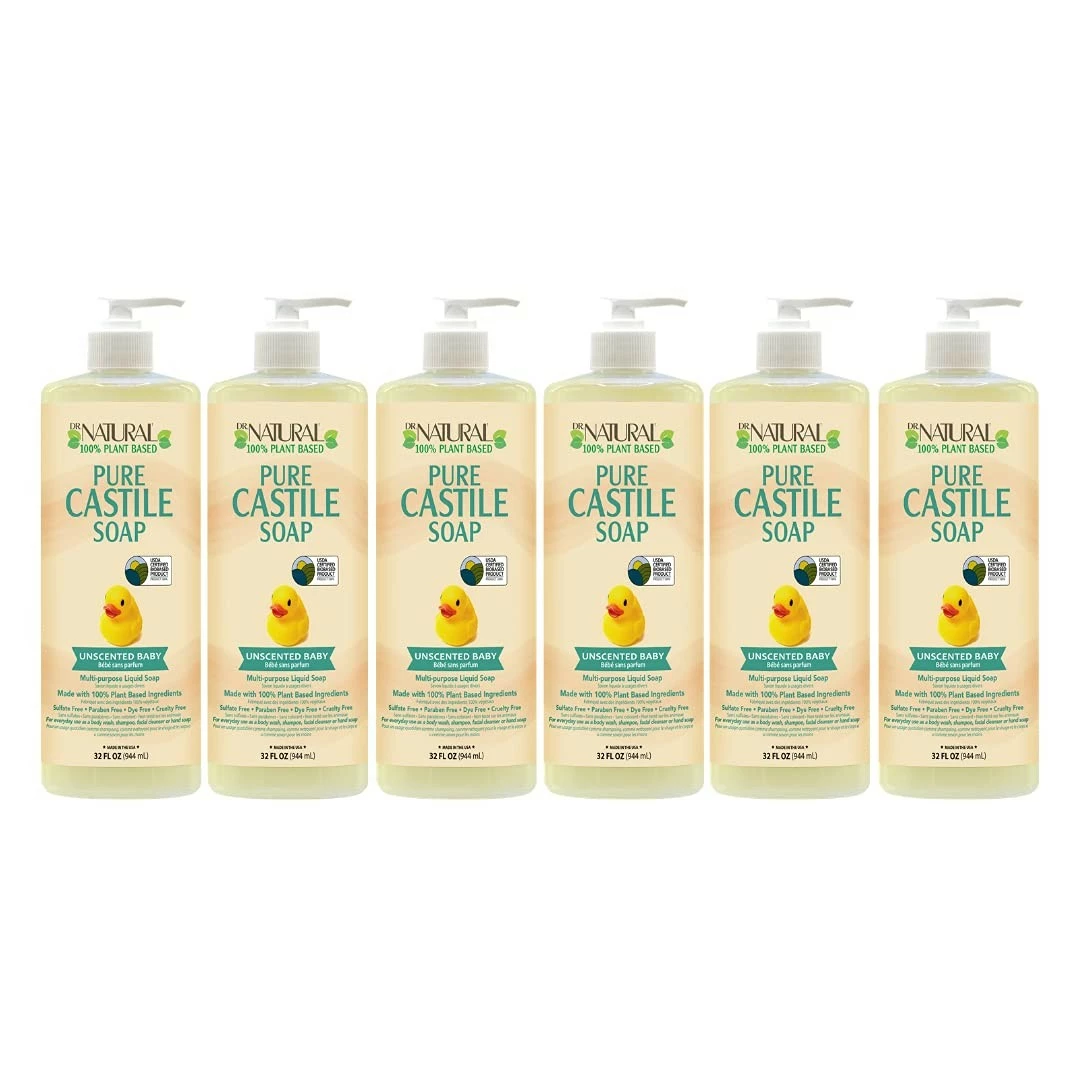 Dr. Natural’s Unscented Baby Castile Soap 6 Pack 3 Dr. Natural’s Unscented Baby Castile Soap 6 Pack