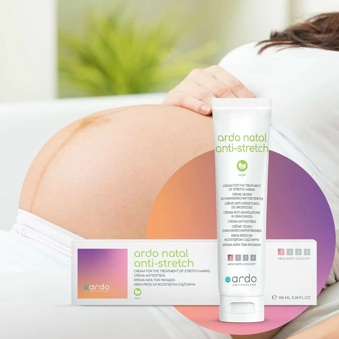 Ardo Natal Anti-Stretch Mark Cream (100ml/3.4 Fl.oz), Helps Prevent And Reduce The Appearance Of Stretch Marks During Pregnancy And After Birth, Hyaluronic Acid-Based To Stimulate Growth Of New Cells, All Natural, Cruelty-free & Vegan, No Animal Testing 5 Ardo Natal Anti-Stretch Mark Cream (100ml/3.4 Fl.oz), Helps Prevent And Reduce The Appearance Of Stretch Marks During Pregnancy And After Birth, Hyaluronic Acid-Based To Stimulate Growth Of New Cells, All Natural, Cruelty-free & Vegan, No Animal Testing - Image 3