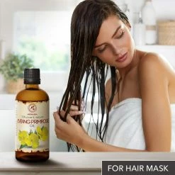 AROMATIKA Evening Primrose Oil 100ml - Oenothera Biennis Oil - 100% Pure Best Natural Moisturizer - Great Benefits For Skin - Hair - Face - Body - Uses Agent - Great Beauty - Spa - Relax - Bath -Moisturizers Sales k3uarjonpl1zhru2sjwgdh945j34