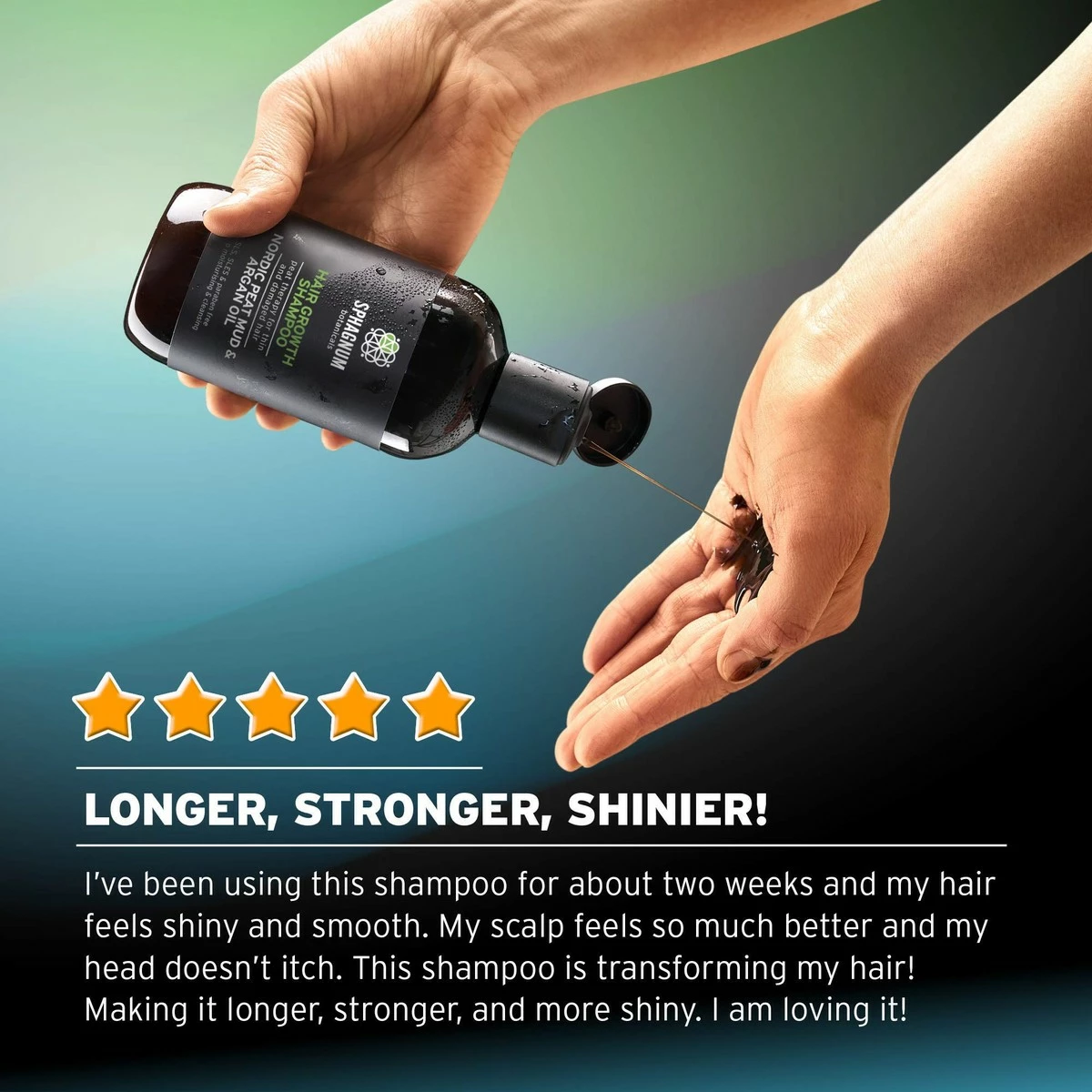 Sphagnum Botanicals Argan Oil Shampoo For Hair Growth - With Fulvic Acid From Natural Nordic Peat Mud - No SLS, Parabens, Sulfate-Free - Biotin And Aloe Vera Treatment For Thinning And Damaged Hair 5 Sphagnum Botanicals Argan Oil Shampoo For Hair Growth - With Fulvic Acid From Natural Nordic Peat Mud - No SLS, Parabens, Sulfate-Free - Biotin And Aloe Vera Treatment For Thinning And Damaged Hair - Image 3