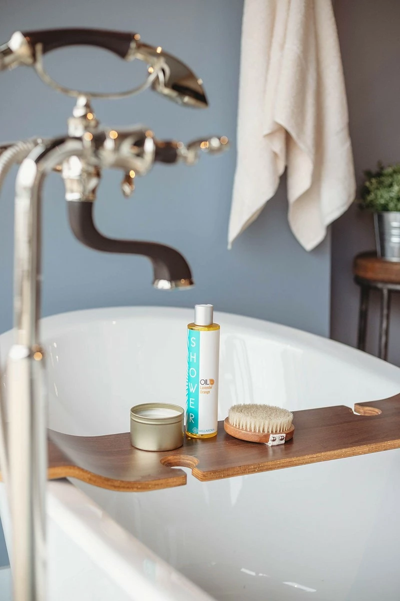 Wellaroma Body Shower Oil For Dry Skin, Moisture Locking In-Shower Body Oil Made With Organic Jojoba Oil, Organic Coconut Oil, Avocado Oil Scented With Therapeutic Essential Oils 10 Wellaroma Body Shower Oil For Dry Skin, Moisture Locking In-Shower Body Oil Made With Organic Jojoba Oil, Organic Coconut Oil, Avocado Oil Scented With Therapeutic Essential Oils - Image 8