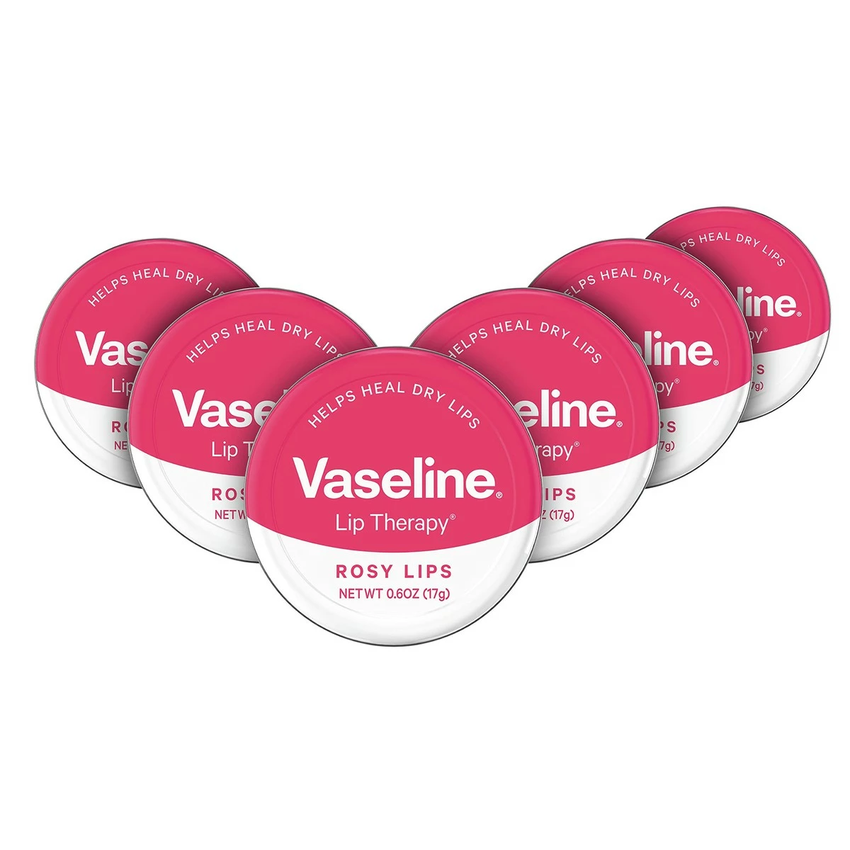 Vaseline® Vaseline Lip Therapy Lip Balm Tin Rosy Lips 0.6 Oz 6 Count 3 Vaseline® Vaseline Lip Therapy Lip Balm Tin Rosy Lips 0.6 Oz 6 Count