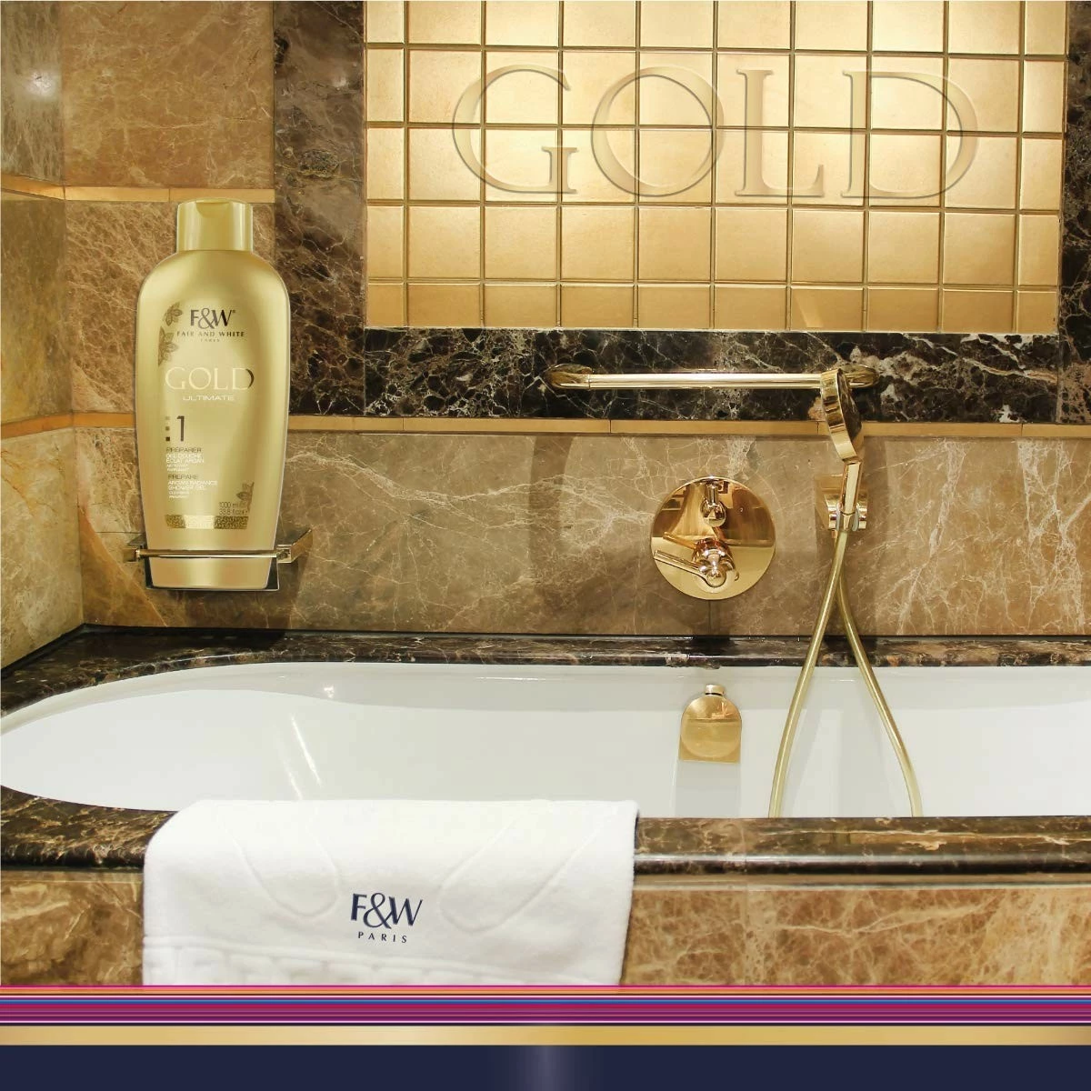 FAIR & WHITE Fair And White Gold Radiance Shower Gel (33.8 Fl.oz / 1000ml) 4 FAIR & WHITE Fair And White Gold Radiance Shower Gel (33.8 Fl.oz / 1000ml) - Image 2