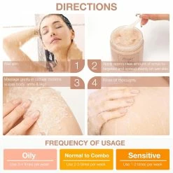 Purevail Himalayan Salt Body Scrub - Natural Exfoliating Scrub To Moisturize, Soften And Smoothen Skin - Light Bergamot Scent - Deep Cleansing For Dead Skin - Gifts For Women - 8.8 Oz -Moisturizers Sales kgx9k0d9wq3g8kz9gyphsztbkg1m