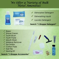 Terra Pure Hotel Soaps And Toiletries Bulk Set | 1-Shoppe All-In-Kit Amenities For Hotels | 1oz Hotel Shampoo & Conditioner, Body Wash, Body Lotion & 1.25oz Bar Soap Travel Size | 300 Pieces -Moisturizers Sales kr86e8n98mhxxf3s5o8oa4fq698c