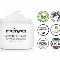 RAYA Camphor Soufflé Facial Cleanser 4 Oz (101) | PH Balanced Face Wash For Oily, Blemished, And Break-Out Skin | Helps Reduce White-Heads And Black-Heads And Clear Clogged Pores -Moisturizers Sales kxw2p0rvhpq1ixqfar3v4rl6g0d9