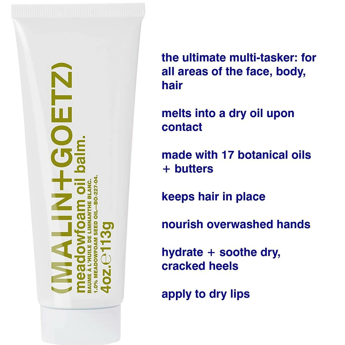 Malin + Goetz Meadowfoam Oil Balm—balancing, Nourishing Balm For All Skin And Hair Types. Moisture Protection, Multi-purpose Balm, Antiaging Skin, Dry Skin, Chapped Lips, Cuticles, Beard Oil 5 Malin + Goetz Meadowfoam Oil Balm—balancing, Nourishing Balm For All Skin And Hair Types. Moisture Protection, Multi-purpose Balm, Antiaging Skin, Dry Skin, Chapped Lips, Cuticles, Beard Oil - Image 3