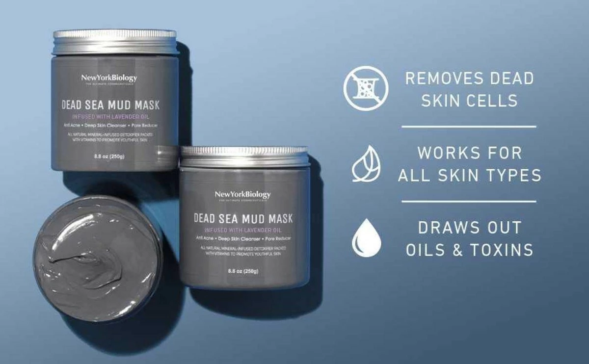 NEW YORK BIOLOGY THE ULTIMATE COSMECEUTICALS New York Biology Dead Sea Mud Mask For Face And Body Infused With Lavender - Spa Quality Pore Reducer For Acne, Blackheads And Oily Skin - Tightens Skin For A Healthier Complexion - 8.8 Oz 6 NEW YORK BIOLOGY THE ULTIMATE COSMECEUTICALS New York Biology Dead Sea Mud Mask For Face And Body Infused With Lavender - Spa Quality Pore Reducer For Acne, Blackheads And Oily Skin - Tightens Skin For A Healthier Complexion - 8.8 Oz - Image 4