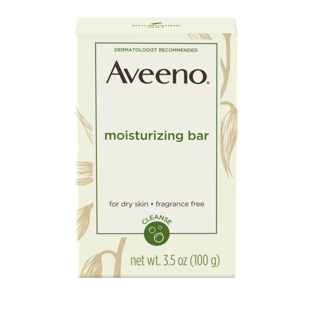 Aveeno Moisturizing Bar With Natural Colloidal Oatmeal For Dry Skin, Fragrance Free, 3 Ounce 3 Aveeno Moisturizing Bar With Natural Colloidal Oatmeal For Dry Skin, Fragrance Free, 3 Ounce