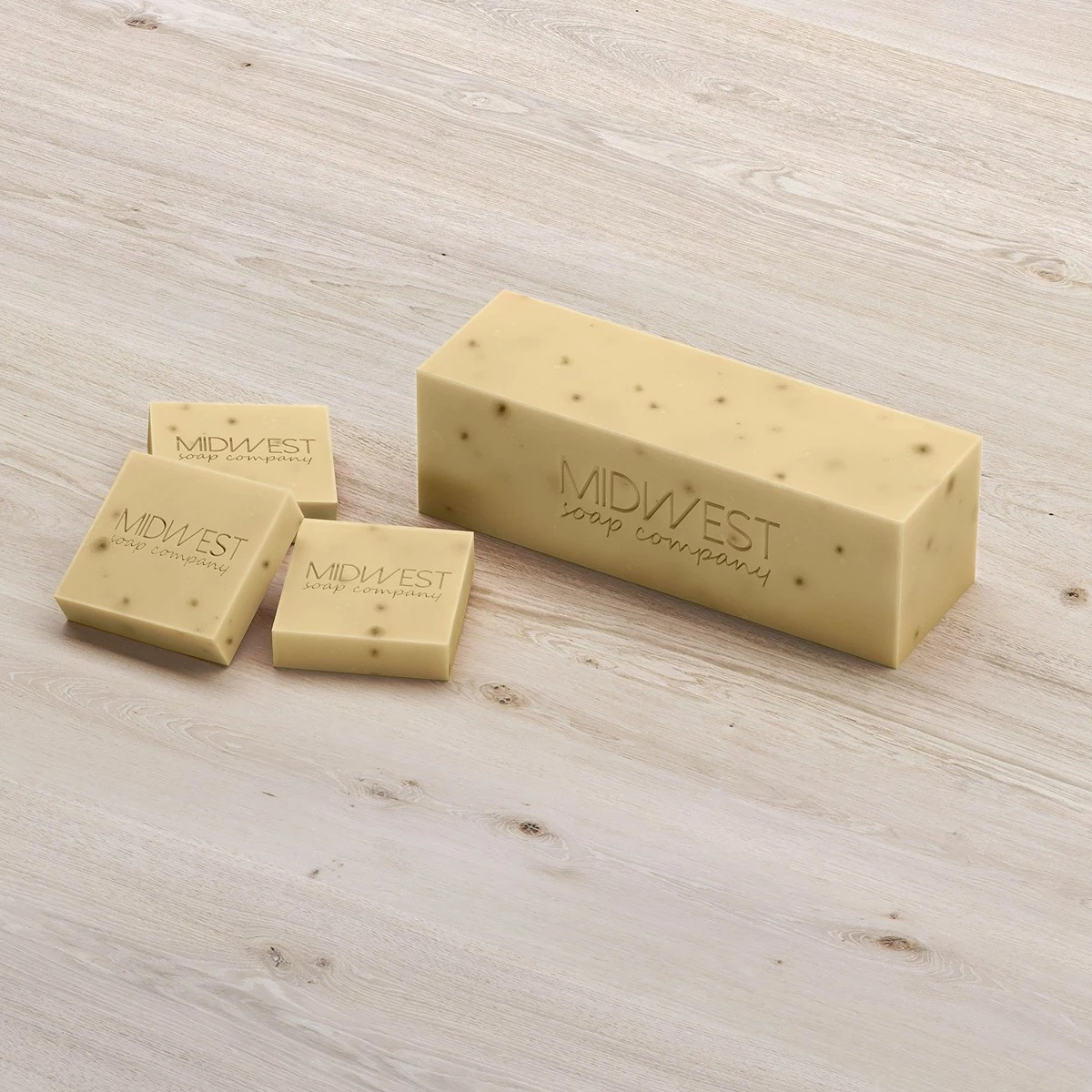 The Midwest Soap Company Peppermint Artisan Soap Loaf With Cut -3 Pounds 4 The Midwest Soap Company Peppermint Artisan Soap Loaf With Cut -3 Pounds - Image 2