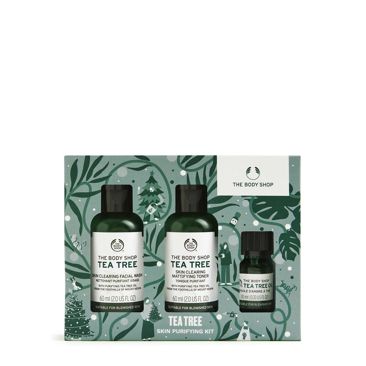 The Body Shop Store The Body Shop Tea Tree 3pc Skin Purifying Gift Set With Oil From Kenya, 4.39 Fl Oz 3 The Body Shop Store The Body Shop Tea Tree 3pc Skin Purifying Gift Set With Oil From Kenya, 4.39 Fl Oz