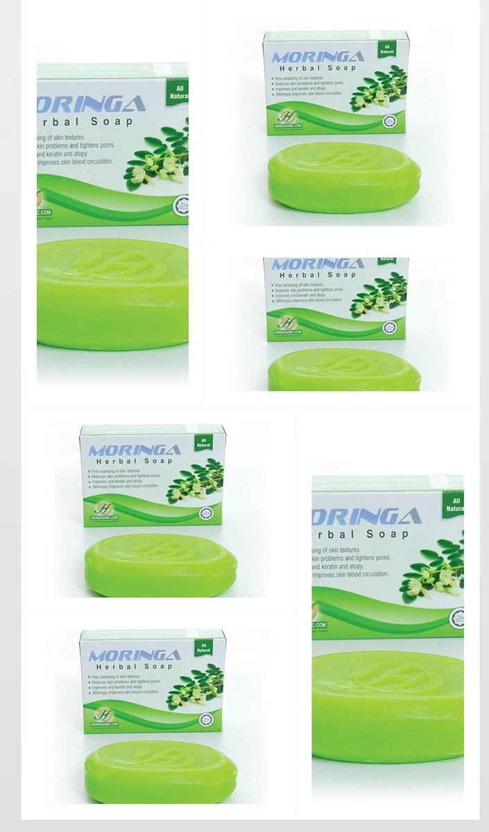 Unknown Moringa Herbal Soap (Pack Of 6) 3 Unknown Moringa Herbal Soap (Pack Of 6)