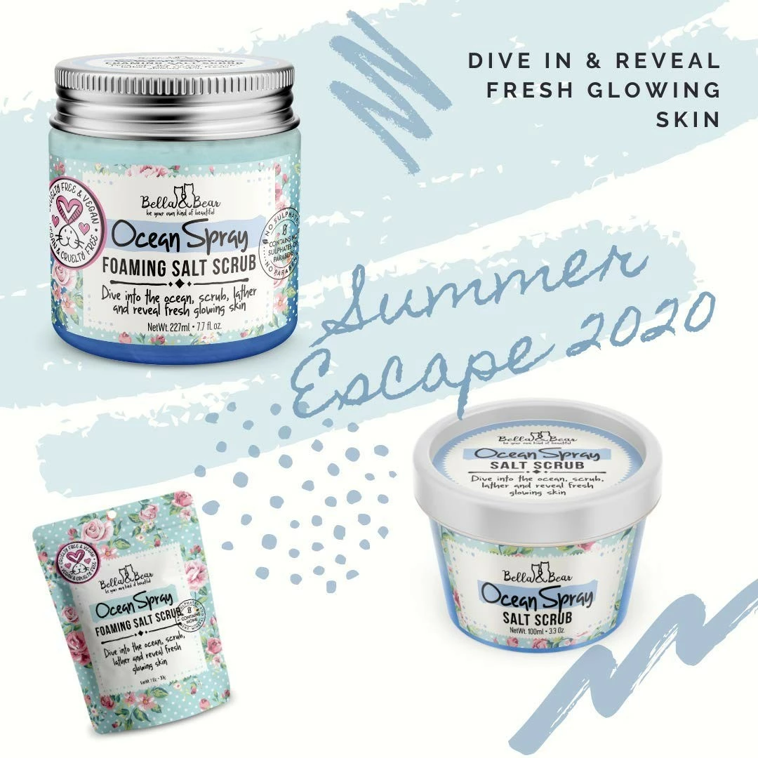 Bella And Bear Bella & Bear Ocean Spray Scrub, No Sulphates, Parabens, No Harmful Chemicals, Cruelty-Free, Vegan-Friendly, Exfoliating, 6.7oz 7 Bella And Bear Bella & Bear Ocean Spray Scrub, No Sulphates, Parabens, No Harmful Chemicals, Cruelty-Free, Vegan-Friendly, Exfoliating, 6.7oz - Image 5