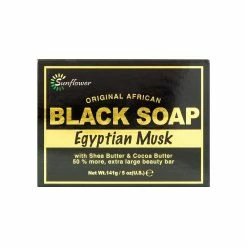 Sunflower Store Original African Black Soap W/ Shea Butter & Cocoa Butter, Egyptian Musk 5oz - 6 Pack 5 Sunflower Store Original African Black Soap W/ Shea Butter & Cocoa Butter, Egyptian Musk 5oz - 6 Pack -Moisturizers Sales m9txryye42wh39a9mzf4tqork9zi