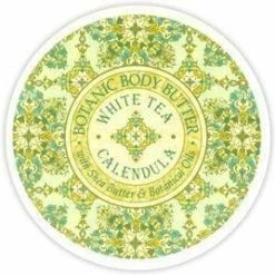 Greenwich Bay Trading Company Botanic Body Butter With Shea Butter And Cocoa Butter 8oz Tub (White Tea Calendula)