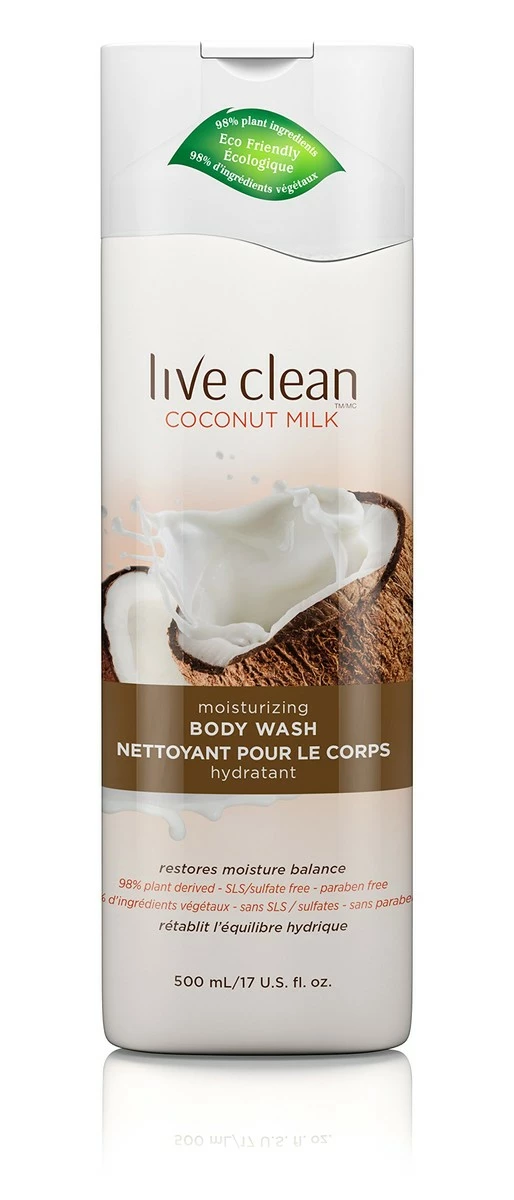 Live Clean Store Live Clean Coconut Milk Moisturizing Body Wash, 17 Oz 3 Live Clean Store Live Clean Coconut Milk Moisturizing Body Wash, 17 Oz