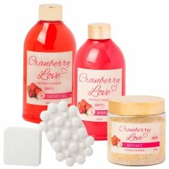 BRUBAKER 6 Pcs Gift Set 'Cranberry Love' Beauty Spa Set With Golden Bathtub, Bath Fizzer, Bubble Bath, Shower Gel, Bath Salt, Soap 9 BRUBAKER 6 Pcs Gift Set 'Cranberry Love' Beauty Spa Set With Golden Bathtub, Bath Fizzer, Bubble Bath, Shower Gel, Bath Salt, Soap -Moisturizers Sales msyz5ha7od83jseisl057u0gjmxl