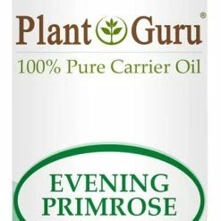 Plant Guru Evening Primrose Oil 4 Oz Cold Pressed 100% Pure Natural Carrier - Skin, Face, Body And Hair Growth Moisturizer. Great For DYI Creams, Lotions And Lip Balms.