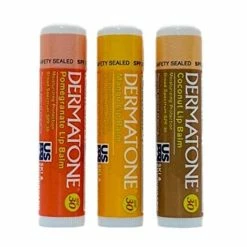 Dermatone Store Dermatone Fruit Variety 3-Pack, Lip Balms SPF 30, 0.15 Oz.