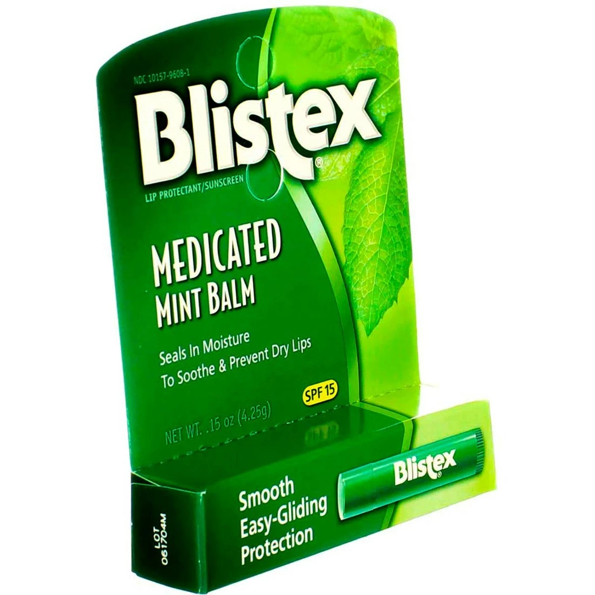 Blistex® Blistex Medicated Lip Balm Protectant/Sunscreen SPF 15 Mint, 0.15 OZ (Pack Of 4) 5 Blistex® Blistex Medicated Lip Balm Protectant/Sunscreen SPF 15 Mint, 0.15 OZ (Pack Of 4) - Image 3