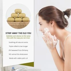 Baudelaire Exfoliating Soap, Sea Loofa Bath Soap & Body Soap, Natural Soap, Triple Milled With 100% Natural Fragrance, 2% Seaweed And Sustainable Palm Oil - 5 Oz (COMES IN 6 PIECE BOX!) 16 Baudelaire Exfoliating Soap, Sea Loofa Bath Soap & Body Soap, Natural Soap, Triple Milled With 100% Natural Fragrance, 2% Seaweed And Sustainable Palm Oil - 5 Oz (COMES IN 6 PIECE BOX!) -Moisturizers Sales n3x19yysxo7q5ethkolhxu54wd07