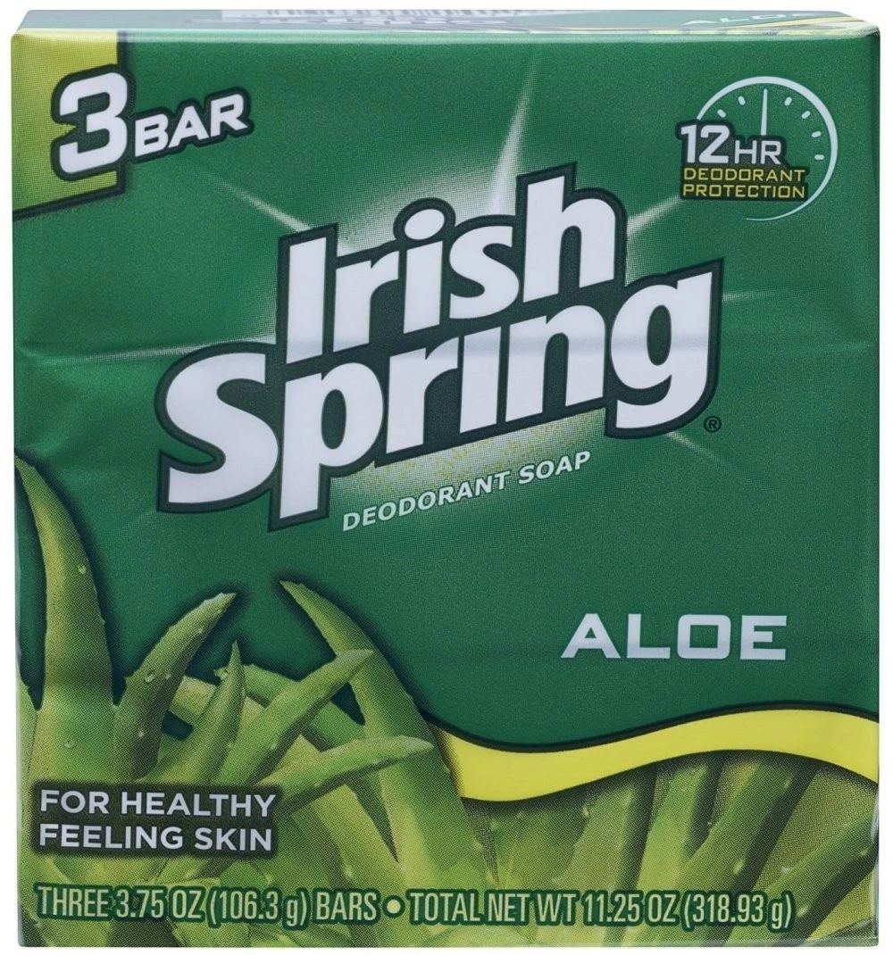 Irish Spring® Irish Spring Aloe Deodorant Bath Bar, 3.75 Oz, 3 Ct X 3 Packs (Total Of 9 Bars Of Soap) 4 Irish Spring® Irish Spring Aloe Deodorant Bath Bar, 3.75 Oz, 3 Ct X 3 Packs (Total Of 9 Bars Of Soap) - Image 2