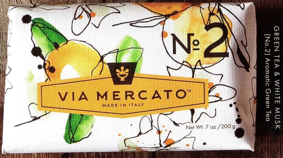 Pre De Provence Via Mercato Italian Soap Bar (200g), No. 2 - Green Tea & White Musk CASE OF 12 5 Pre De Provence Via Mercato Italian Soap Bar (200g), No. 2 - Green Tea & White Musk CASE OF 12 - Image 3