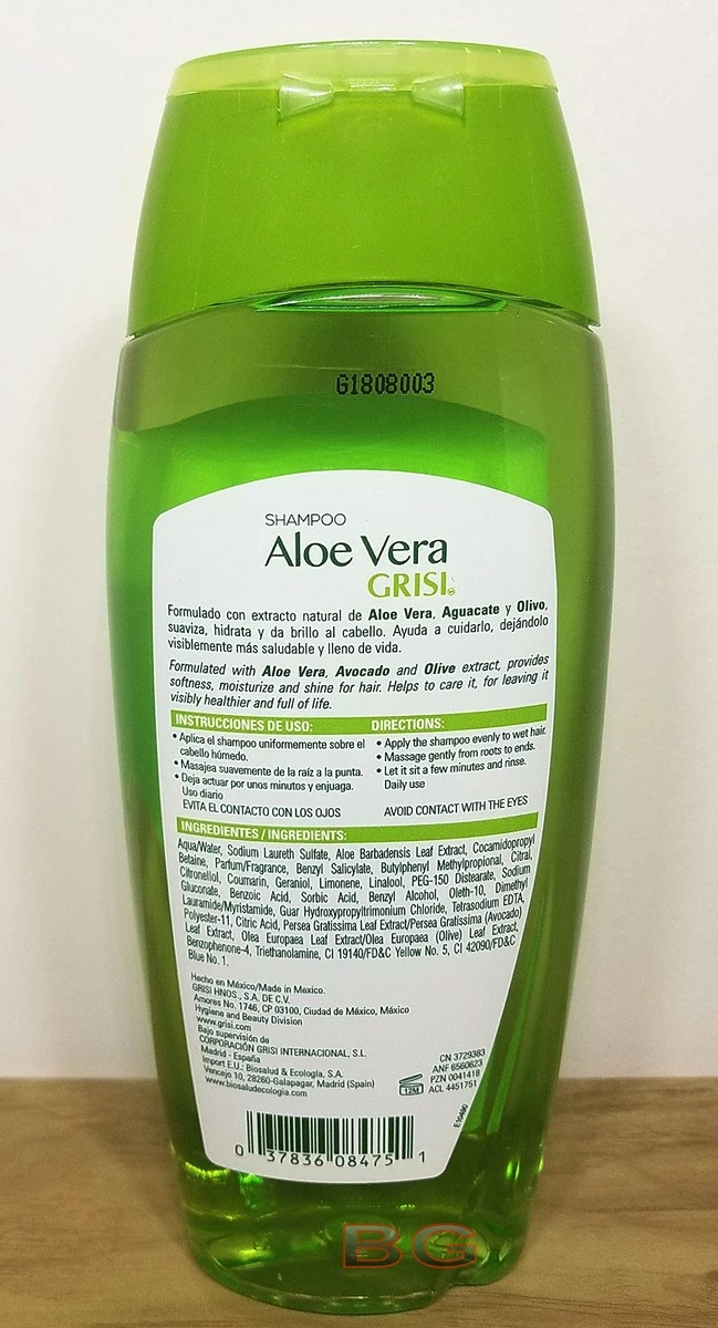 Aloe Vera Grisi Bonus Pack- Shampoo 13.5 Fl Oz & Soap 3.5 Oz 4 Aloe Vera Grisi Bonus Pack- Shampoo 13.5 Fl Oz & Soap 3.5 Oz - Image 2