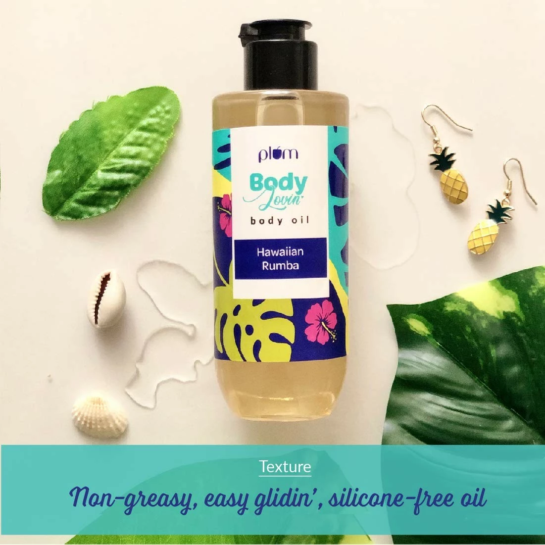 Plum Store Plum BodyLovin' Hawaiian Rumba Body Oil | Normal To Dry Skin | Deep Moisturization | Instant Glow 6.7 Fl Oz 5 Plum Store Plum BodyLovin' Hawaiian Rumba Body Oil | Normal To Dry Skin | Deep Moisturization | Instant Glow 6.7 Fl Oz - Image 3