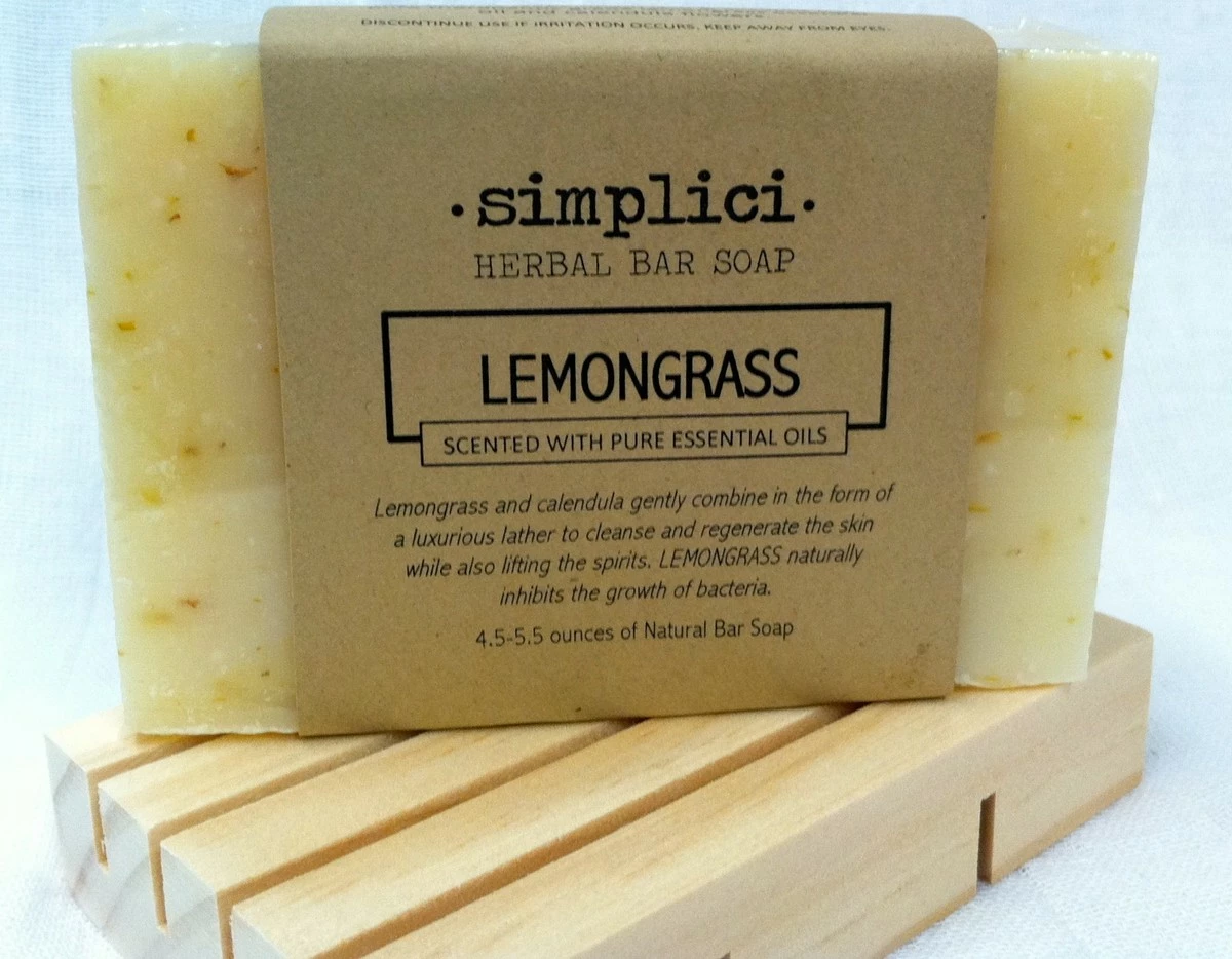 Simplici Lemongrass Bar Soap 3-pack (5 Oz Bars) 6 Simplici Lemongrass Bar Soap 3-pack (5 Oz Bars) - Image 4
